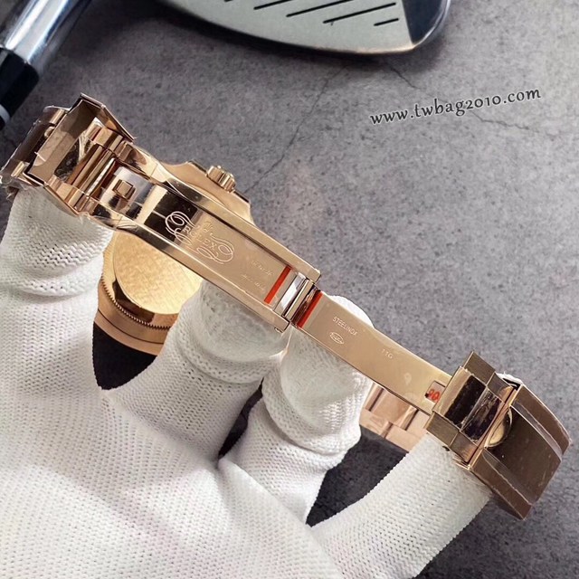 勞力士複刻手錶 Rolex男士腕表 全玫黑紅陶瓷圈 GMTMASTER格林尼治型環球腕表 126710BLRO-0001  gjs2188